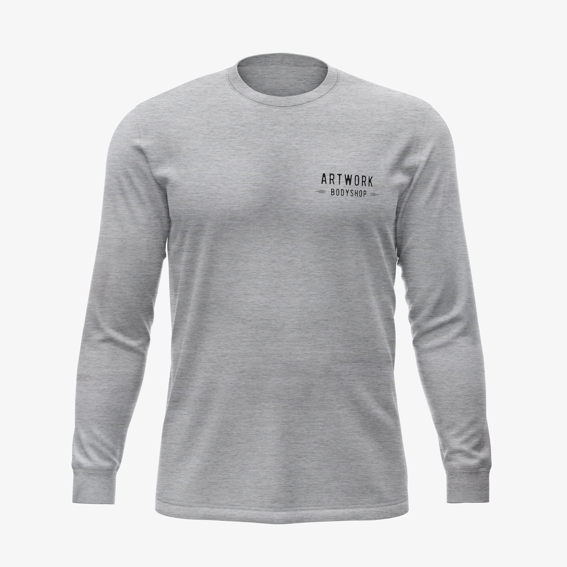 Artwork Vintage Logo Long Sleeve Shirt - Grey - Artwork Bodyshop