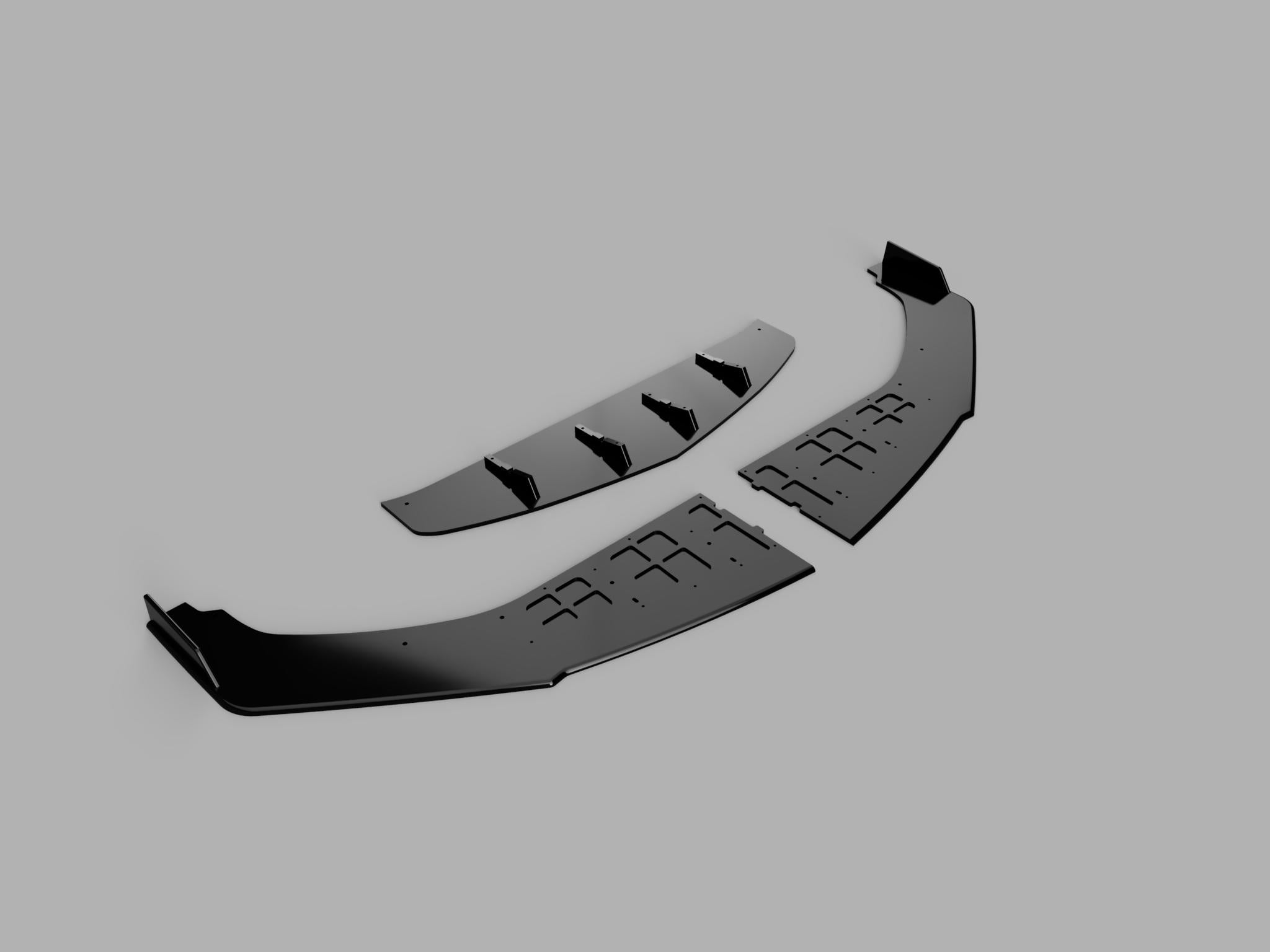 Front Splitter (3 Pcs) - Acura Integra 2023+ - Artwork Bodyshop Inc.