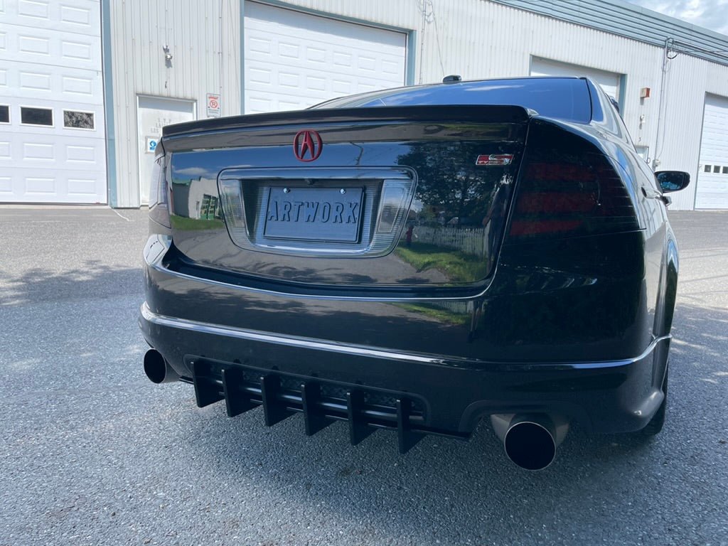 Rear Diffuser V2 (Aggressive) - Acura TL 2004-2008 - Artwork Bodyshop Inc.