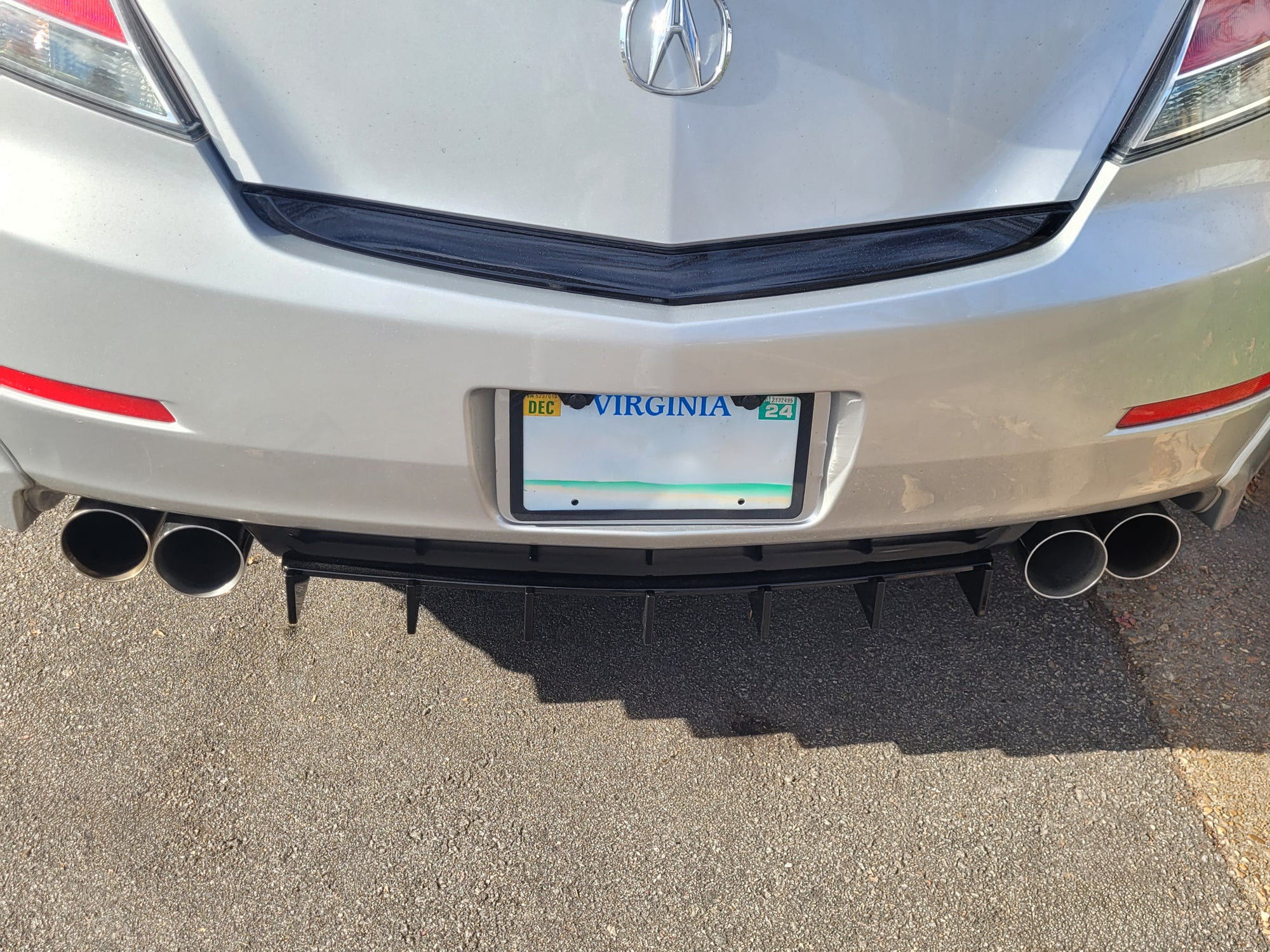 Rear Diffuser - Acura TL 2009-2014 (4th Gen)