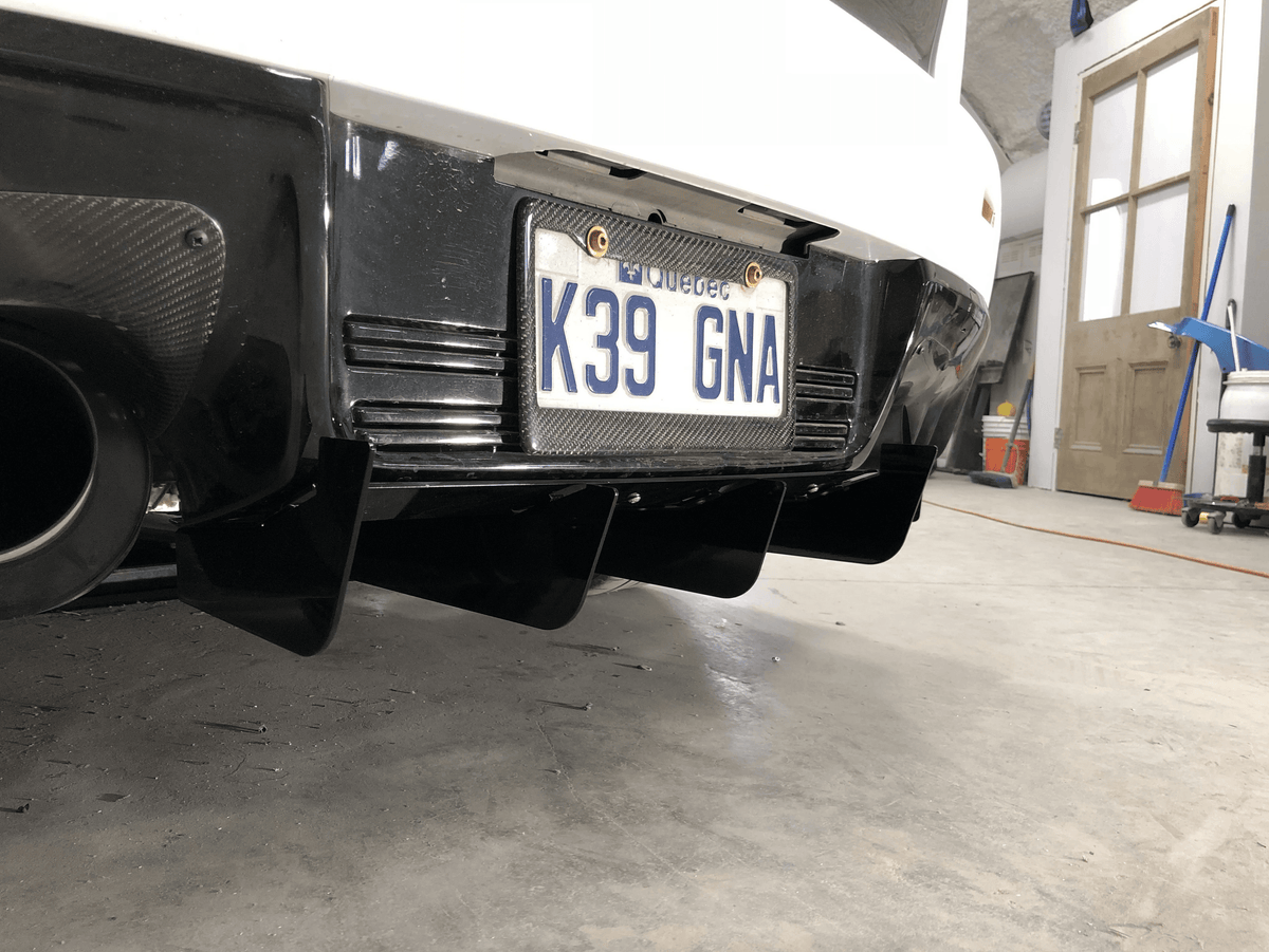 Aluminum Rear Diffuser 3 Pcs - Mitsubishi Lancer EVO 08-16