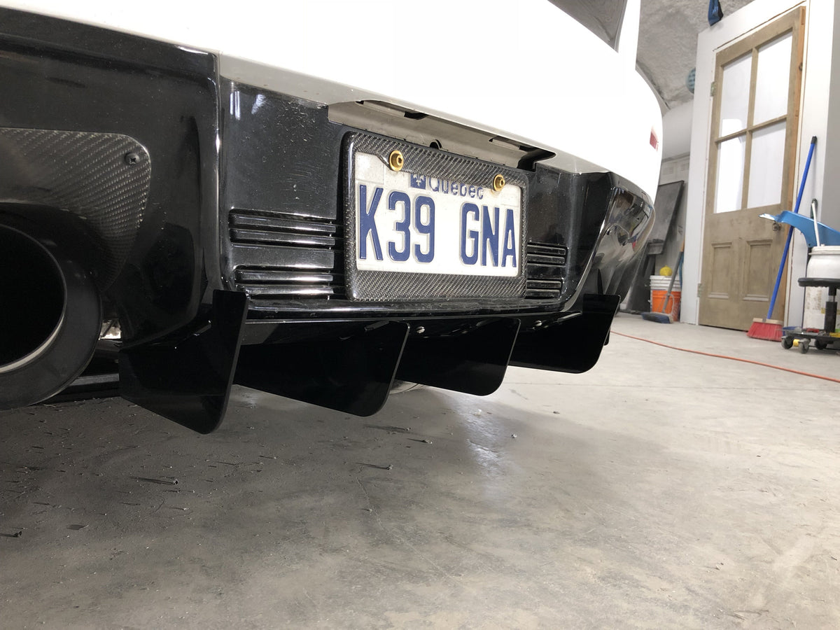 Single Sided Rear Diffuser Aluminum Rear Diffuser - Center Only (Universal)