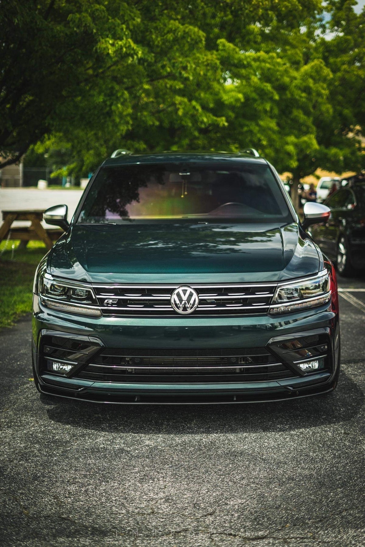 Tiguan R Line Split Front Splitter - VW Tiguan R-Line MK2 17-20