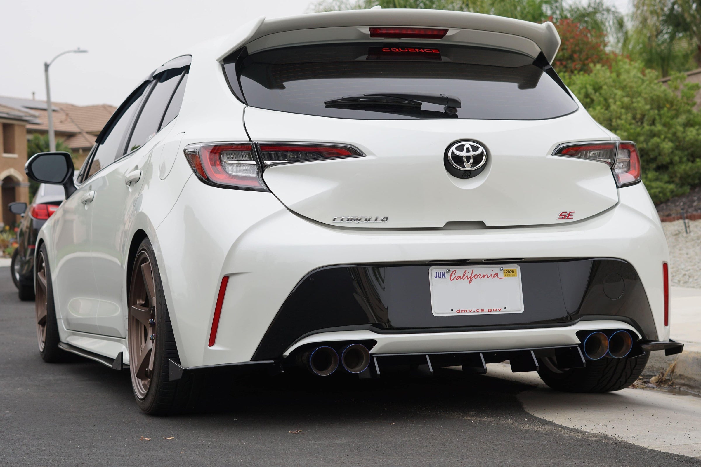 Rear Diffuser (3 piece) - Toyota Corolla SE / XSE Hatchback 19-21 ...