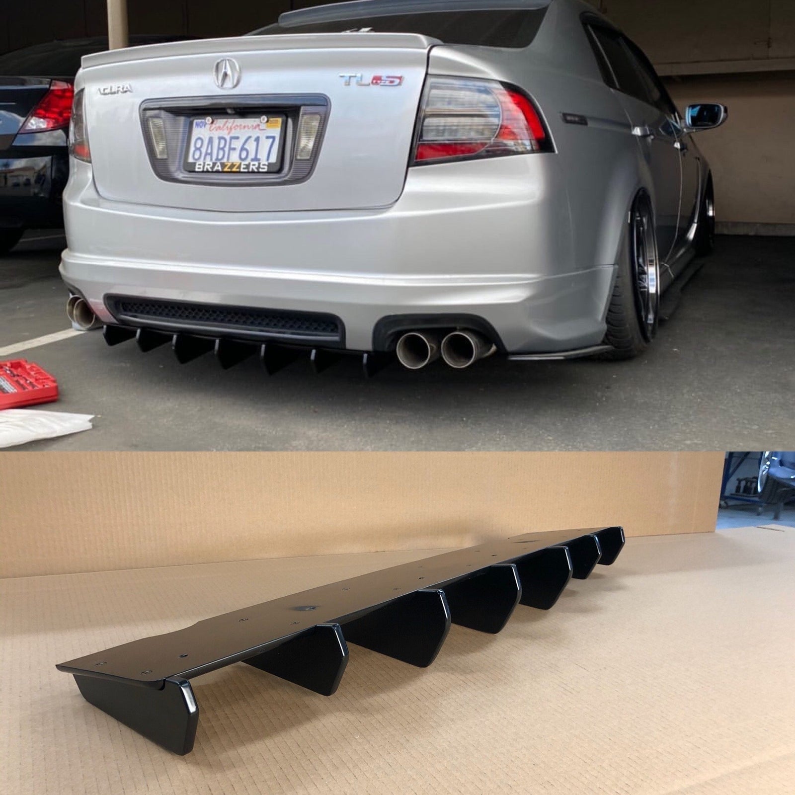 Rear Diffuser OEM style - Acura TL 2004-2008
