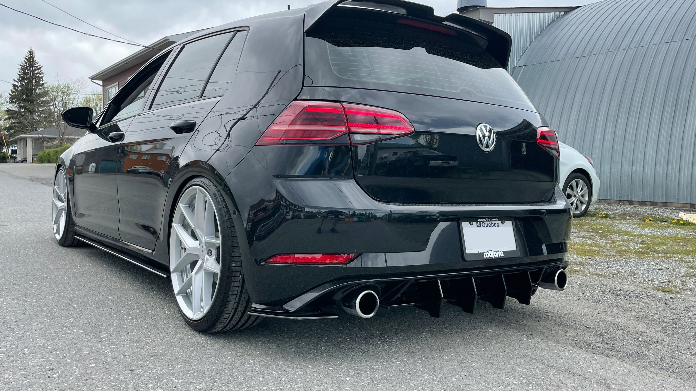 Vw Golf Rear Diffuser Rear Diffuser - Volkswagen Golf GTI MK7.5 – Artwork Bodyshop Inc.