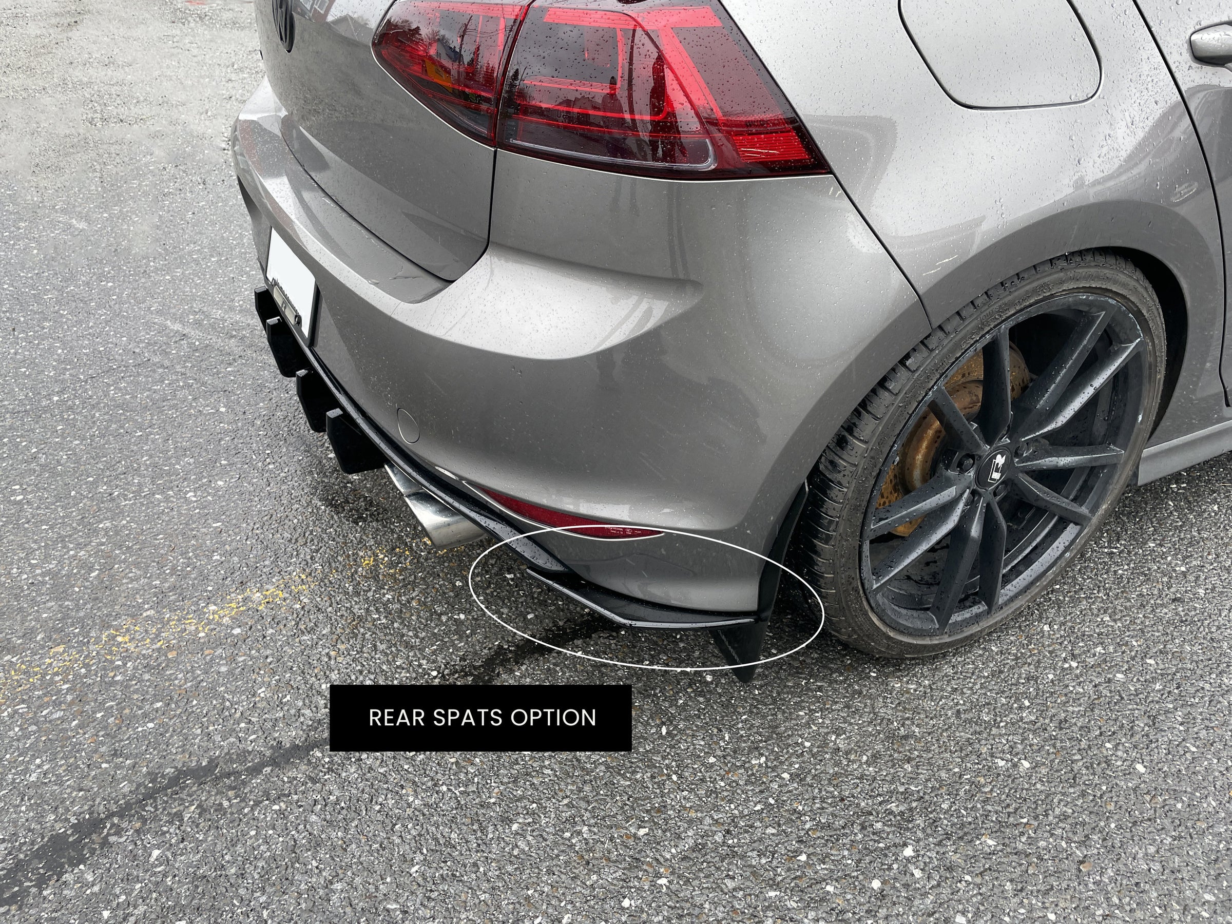 Golf R Rear Diffuseer Rear Diffuser - Volkswagen Golf R MK7 – Artwork Bodyshop Inc.